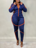 Print Long Sleeve Pants Suit GXKQ-SK511011