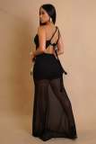 Solid Color Single Shoulder Maxi Dress GTYZ-7590