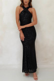Sleeveless Sequin Maxi Dress GXRF-QC094