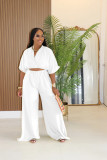 Solid Color Half Sleeve Pant Suit GTYZ-7589