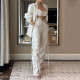 Loose Solid Color Blazer Pants Suit GXRF-QC105