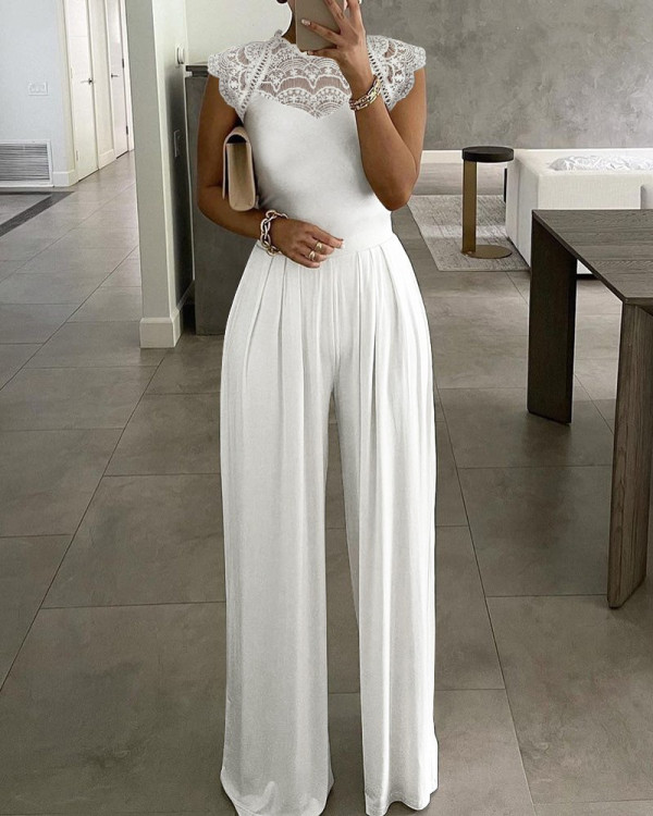 Plus Size Solid Color Jumpsuit GXRF-Y39