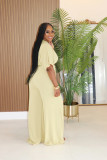 Solid Color Half Sleeve Pant Suit GTYZ-7589