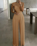 Plus Size Solid Color Jumpsuit GXRF-Y39