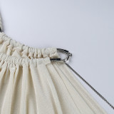 Single Shoulder High Split Maix Dress GXRF-QC025