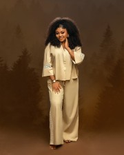 Embroidered Long-Sleeve Shirt Pants Suit GMYU-10107