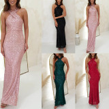 Sleeveless Sequin Maxi Dress GXRF-QC094