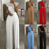 Plus Size Solid Color Jumpsuit GXRF-Y39