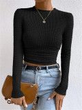 Long Sleeve Plaid T Shirt GZYF-1052