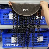 Transparent Lace Human Hair Frontal Closure Wigs JFDX-30481