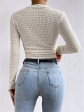 Long Sleeve Plaid T Shirt GZYF-1052