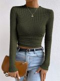Long Sleeve Plaid T Shirt GZYF-1052