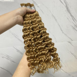 Human Hair Natural Hair Bundle Deep Wavy Wig JFDX-69852