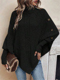 Bat Sleeve High Collar Sweater GZYF-1069