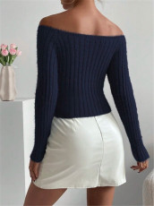 Off Shoulder Knits Tops GZYF-1112