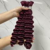 Human Hair Natural Hair Bundle Deep Wavy Wig JFDX-69852