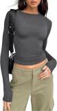 Solid Color Short T Shirt GZYF-1090