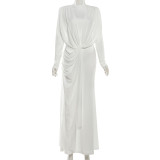 Irregular Mesh Maxi Dress XEF-K25D84628
