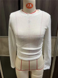 Long Sleeve Plaid T Shirt GZYF-1052