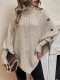 Bat Sleeve High Collar Sweater GZYF-1069