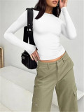 Solid Color Short T Shirt GZYF-1090