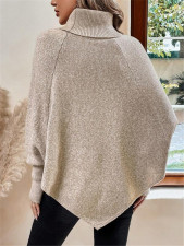 Bat Sleeve High Collar Sweater GZYF-1069
