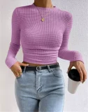 Long Sleeve Plaid T Shirt GZYF-1052
