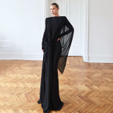 Irregular Mesh Maxi Dress XEF-K25D84628