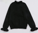 Ruffles V Neck Knits Sweater GZYF-1067