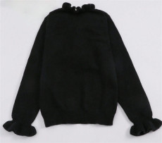 Ruffles V Neck Knits Sweater GZYF-1067