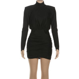 Solid Color Mini Dress XEF-K23D83894