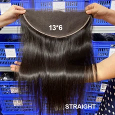 Transparent Lace Human Hair Frontal Closure Wigs JFDX-30481