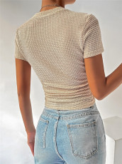 O Neck Knits T Shirt GZYF-1131