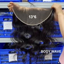 Transparent Lace Human Hair Frontal Closure Wigs JFDX-30481