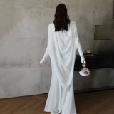 Irregular Mesh Maxi Dress XEF-K25D84628
