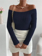 Off Shoulder Knits Tops GZYF-1112