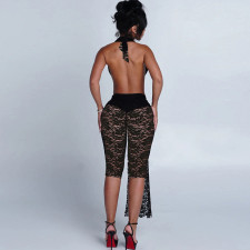 Lace Backless Jumpsuit XEF-K25Q82352