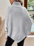 Bat Sleeve High Collar Sweater GZYF-1069