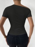 Irregular Short Sleeve T Shirt GZYF-1123
