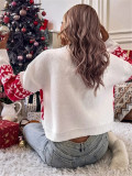 Round-Neck Knit Pullover Christmas Sweater GZYF-1031