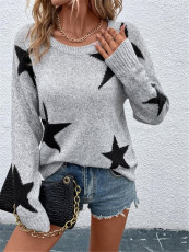 Star-Patterned Pullover Sweater GZYF-1061