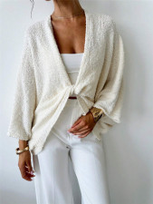 Deep V Neck Loose Sweater GZYF-1200
