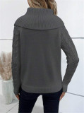 Twisted-Knit Turtleneck Sweater GZYF-1002