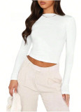 Long Sleeve Backless Tops GZYF-1133