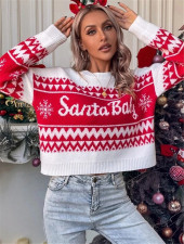 Round-Neck Knit Pullover Christmas Sweater GZYF-1031