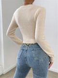 Cross Knits Long Sleeve Sweater GZYF-1025