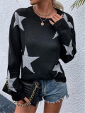 Star-Patterned Pullover Sweater GZYF-1061
