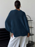 Deep V Neck Loose Sweater GZYF-1200