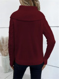Twisted-Knit Turtleneck Sweater GZYF-1002