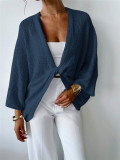 Deep V Neck Loose Sweater GZYF-1200